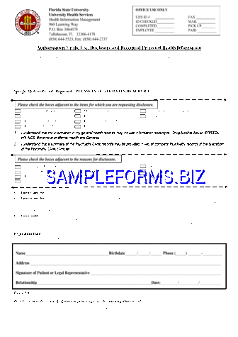 Florida Medical Records Release Form 3 pdf free